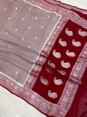 Pure Georgette Banarasi Saree - The Handlooms