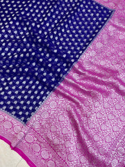 Khaddi Georgette Banarasi Saree - The Handlooms