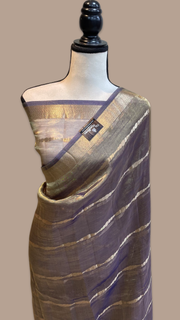 Pure Kora Tissue Handloom Banarasi Saree - The Handlooms
