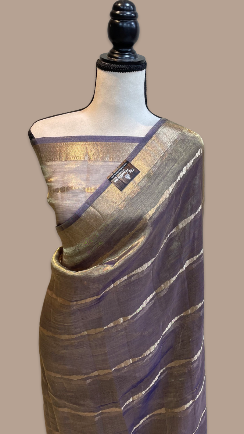 Pure Kora Tissue Handloom Banarasi Saree - The Handlooms