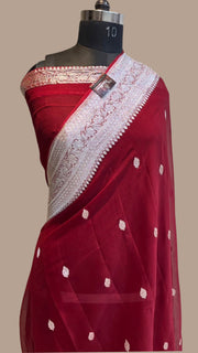 Pure Georgette Banarasi Saree - The Handlooms