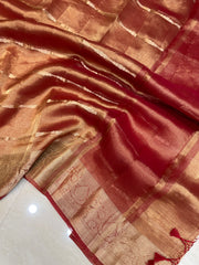 Pure Kora Tissue Handloom Banarasi Saree - The Handlooms