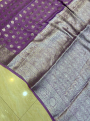 Pure Chiffon Khaddi Banarasi Saree - The Handlooms
