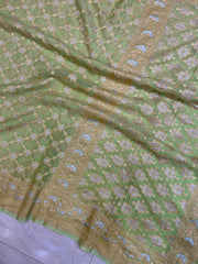 Khaddi Georgette Banarasi Saree - Sona Roopa - The Handlooms