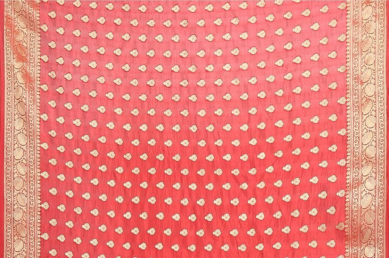 Pure Dupion Silk Banarasi Saree - The Handlooms