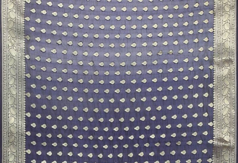 Pure Dupion Silk Banarasi Saree - The Handlooms