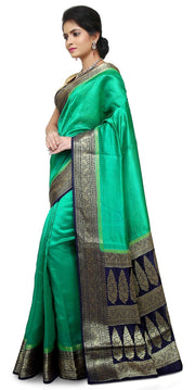 Pure Dupion Silk Banarasi Saree - The Handlooms