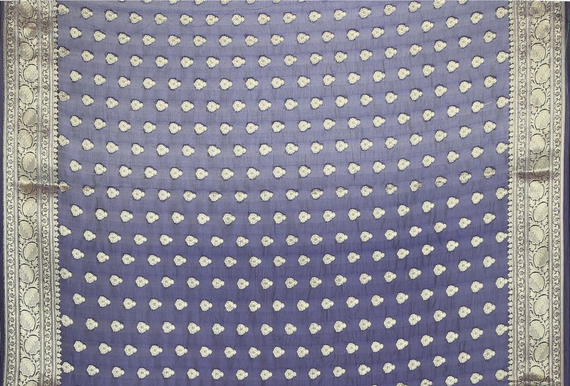 Pure Dupion Silk Banarasi Saree - The Handlooms