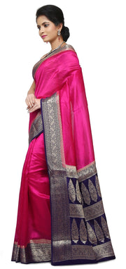 Pure Dupion Silk Banarasi Saree - The Handlooms