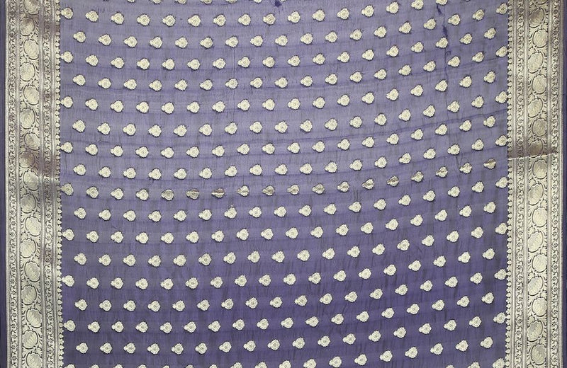 Pure Dupion Silk Banarasi Saree - The Handlooms