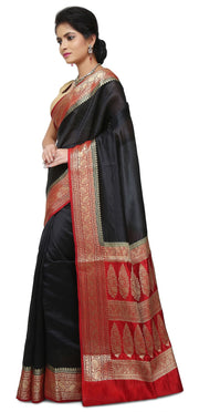 Pure Dupion Silk Banarasi Saree - The Handlooms