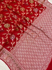 Pure Chiffon Khaddi Banarasi Saree - The Handlooms