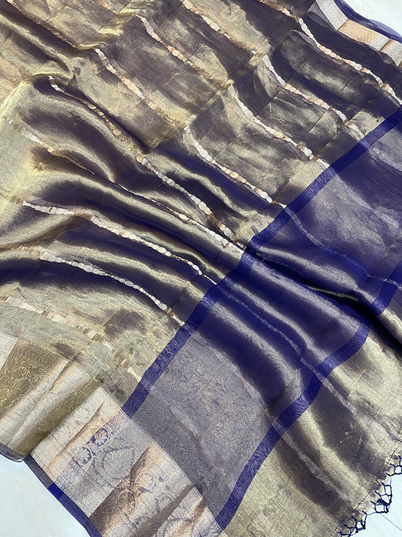 Pure Kora Tissue Handloom Banarasi Saree - The Handlooms