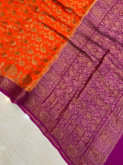 Pure Chiffon Khaddi Banarasi Saree - The Handlooms