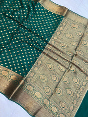 Pure Chiffon Khaddi Banarasi Saree - The Handlooms