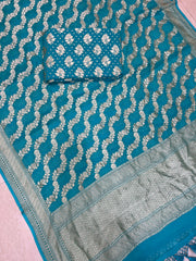 Khaddi Georgette Banarasi Dress material - The Handlooms