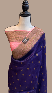 Pure Kora Handloom Banarasi Saree - The Handlooms
