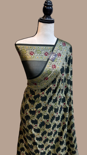 Pure Chiffon Khaddi Banarasi Saree - The Handlooms