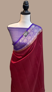 Pure Dupion Silk Banarasi Saree - The Handlooms