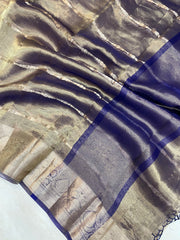 Pure Kora Tissue Handloom Banarasi Saree - The Handlooms