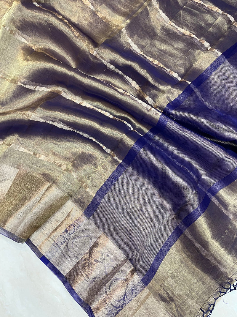 Pure Kora Tissue Handloom Banarasi Saree - The Handlooms