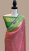 Tussar Georgette Handloom Banarasi Saree - All over kadua work - The Handlooms