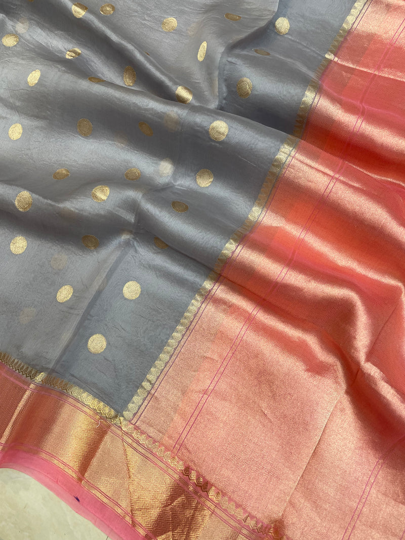 Pure Kora Handloom Banarasi Saree - The Handlooms