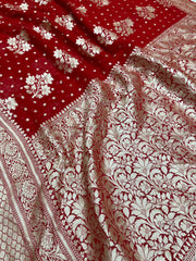 Khaddi Georgette Handloom Banarasi Saree - The Handlooms