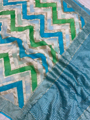 Khaddi Georgette Handloom Banarasi Saree - The Handlooms