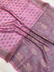 Pure Butter Crepe Banarasi Saree - The Handlooms