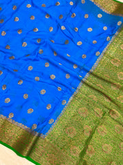 Pure Chiffon Khaddi Banarasi Saree - The Handlooms