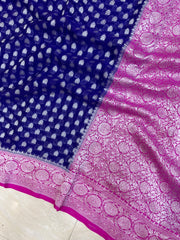Khaddi Georgette Banarasi Saree - The Handlooms