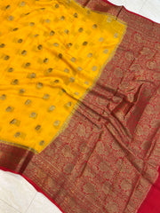 Pure Chiffon Khaddi Banarasi Saree - The Handlooms