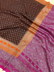 Khaddi Georgette Banarasi Saree -  Antique zari - The Handlooms