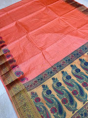 Pure Tussar Silk Handloom Banarasi Saree - The Handlooms
