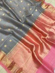 Pure Kora Handloom Banarasi Saree - The Handlooms