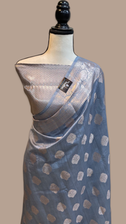 Pure Dupion Silk Banarasi Saree - The Handlooms