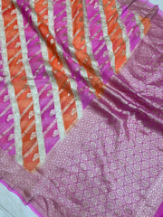 Khaddi Georgette Handloom Banarasi Saree - The Handlooms