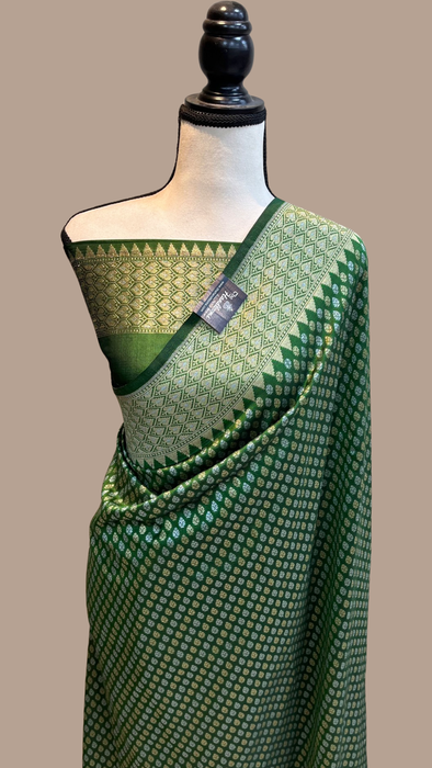 Pure Katan Silk Banarasi Handloom Saree - All over sona roopa jaal work - The Handlooms