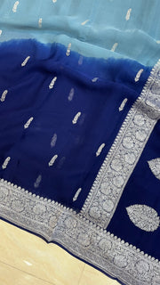 Pure Georgette Banarasi Saree - The Handlooms