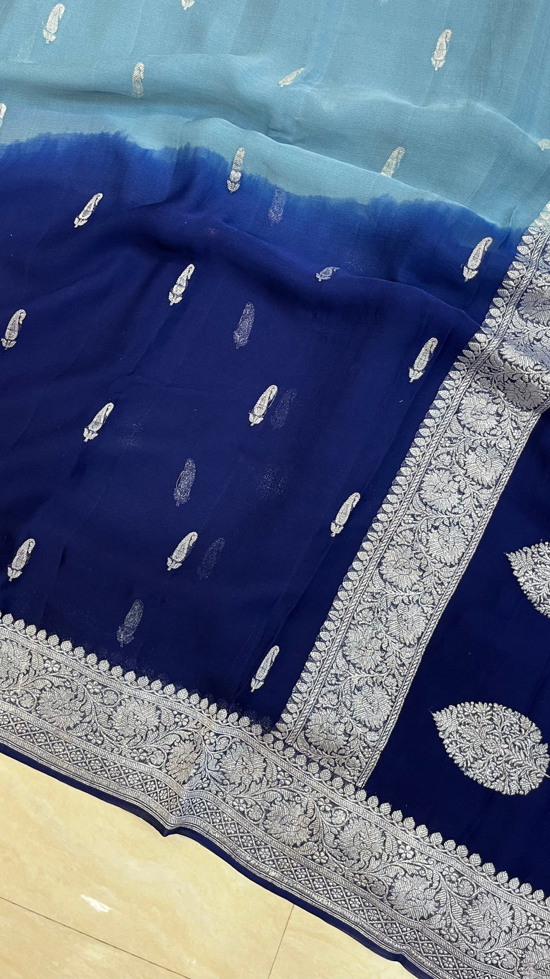 Pure Georgette Banarasi Saree - The Handlooms