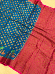 Pure Chiffon Khaddi Banarasi Saree - The Handlooms