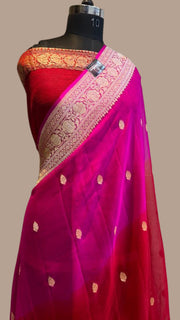 Pure Georgette Banarasi Handloom Saree - The Handlooms