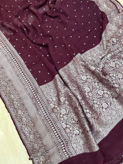 Khaddi Georgette Banarasi Saree - The Handlooms