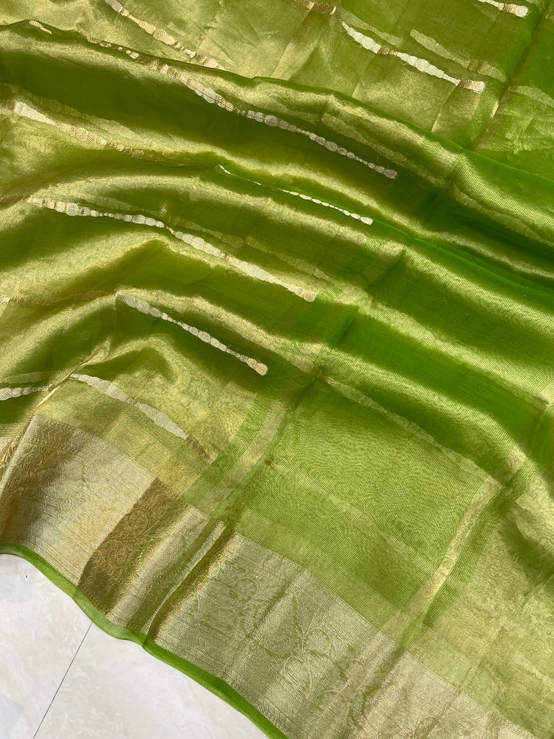 Pure Kora Tissue Handloom Banarasi Saree - The Handlooms