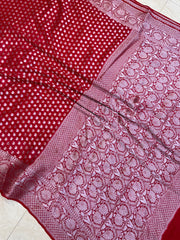 Pure Chiffon Khaddi Banarasi Saree - The Handlooms
