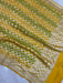 Pure Khaddi Georgette Dupatta - water zari - The Handlooms