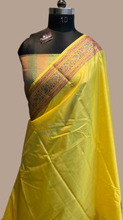 Pure Tussar Silk Handloom Banarasi Saree - The Handlooms