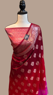Pure Chiniya Silk Handloom Banarasi Saree - The Handlooms