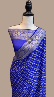 Pure Chiffon Khaddi Banarasi Saree - The Handlooms